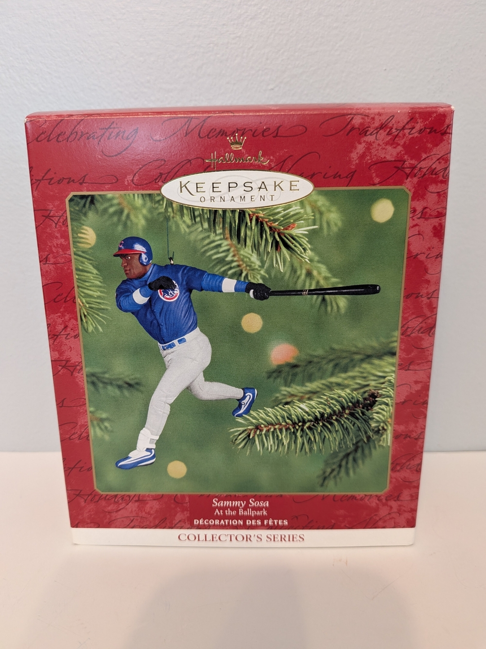 2001 ⚾ Sammy Sosa Hallmark Keepsake Ornament 🐻 (NEW IN BOX) "Collectors Series"
